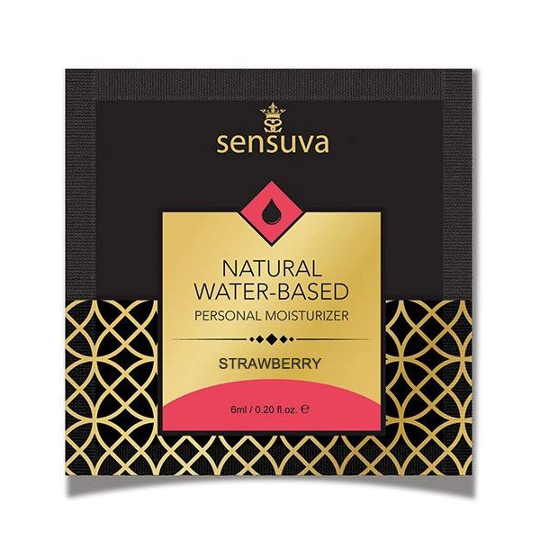 Пробник Sensuva - Natural Water-Based Strawberry, 6 мл