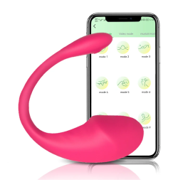 Смарт виброяйцо OUSOU с управлением через приложение, 10 режимов, розовое, копия Lovense Lush 2