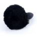 Анальная пробка с хвостом Boss Series - Silicon PLUG Bunny Tail Black, размер S