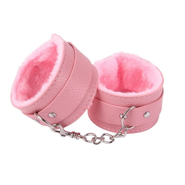 Наручникми с мехом, PINK