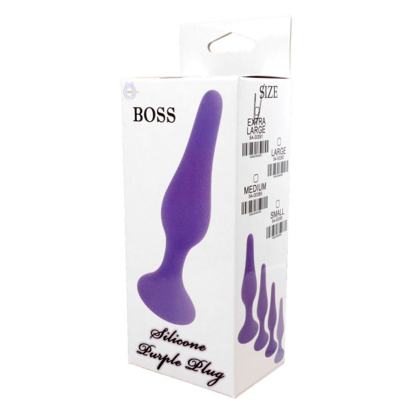 Анальный плаг Silicone Plug Purple - Medium,