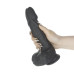 Фаллоимитатор Naked Addiction – Silicone Rotating & Thrusting Vibrating Dildo with Remote Black, 21.8 см