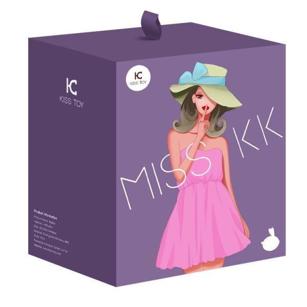 Вакуумный клиторальный стимулятор с вибрацией KissToy Miss KK Purple