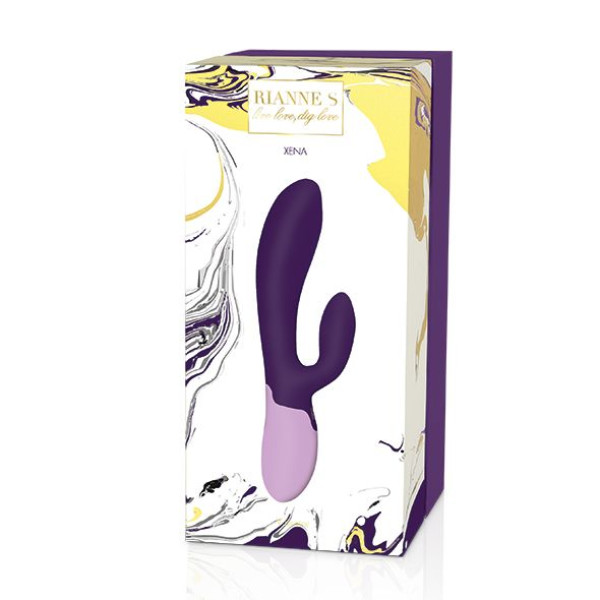 Вибратор-кролик Rianne S: Xena Purple/Lilac, 10 режимов работы, 21 см