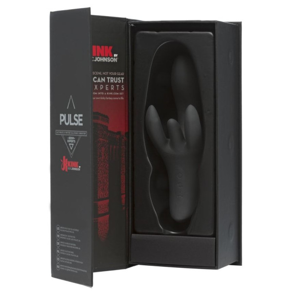 Вибратор-кролик Doc Johnson Kink - Pulse - Ultimate 4 Motor Silicone Vibrator, 19 см