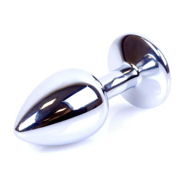 Анальная пробка Boss Series - Jewellery Silver PLUG Red S