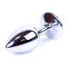 Анальная пробка Boss Series - Jewellery Silver PLUG Red S