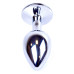Анальная пробка Boss Series - Jewellery Silver PLUG Red S