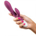 Универсальный перезаряжаемый вибратор Cosmopolitan Hither Rabbit Vibrator, 21 см