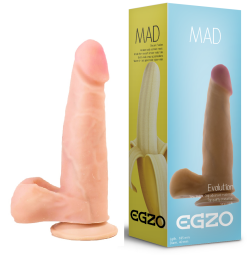 Фаллоимитатор EGZO Ciberskin, 18,5*4 см