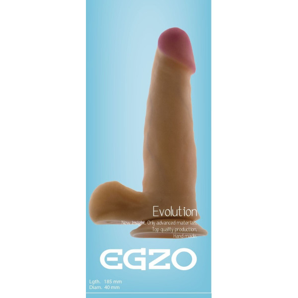 Фаллоимитатор EGZO Ciberskin, 18,5*4 см