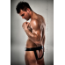 Мужские трусики под латекс THONG black XXL/XXXL