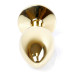 Анальная пробка Boss Series - Jewellery Gold PLUG Light Blue S