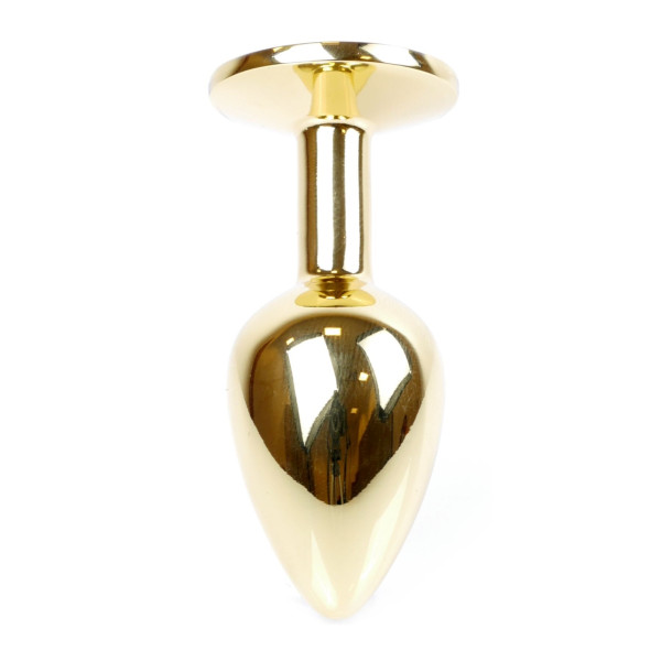 Анальная пробка Boss Series - Jewellery Gold PLUG Light Blue S