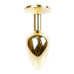Анальная пробка Boss Series - Jewellery Gold PLUG Light Blue S