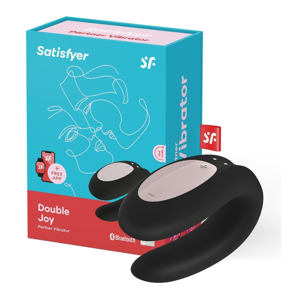 Вибромассажер для пар Double Joy Partner Vibrator Black
