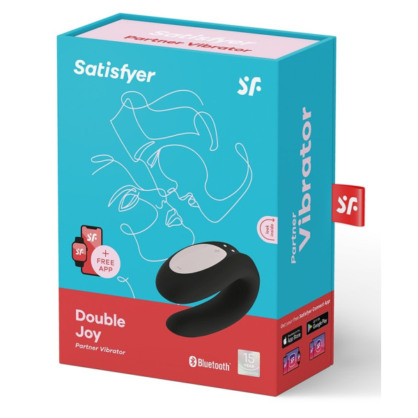 Вибромассажер для пар Double Joy Partner Vibrator Black