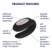 Вибромассажер для пар Double Joy Partner Vibrator Black