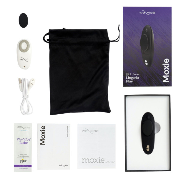 Вибратор в трусики We-Vibe Moxie Satin Black с пультом ДУ