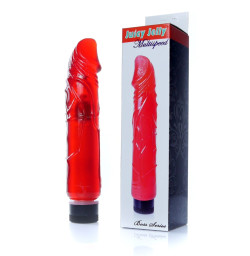 Вибратор Boss Series - Juicy Jelly Multispeed Red, длина 22 см, диаметр 4 см