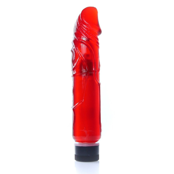 Вибратор Boss Series - Juicy Jelly Multispeed Red, длина 22 см, диаметр 4 см