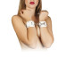 Наручники Leather Dominant Hand Cuffs, white