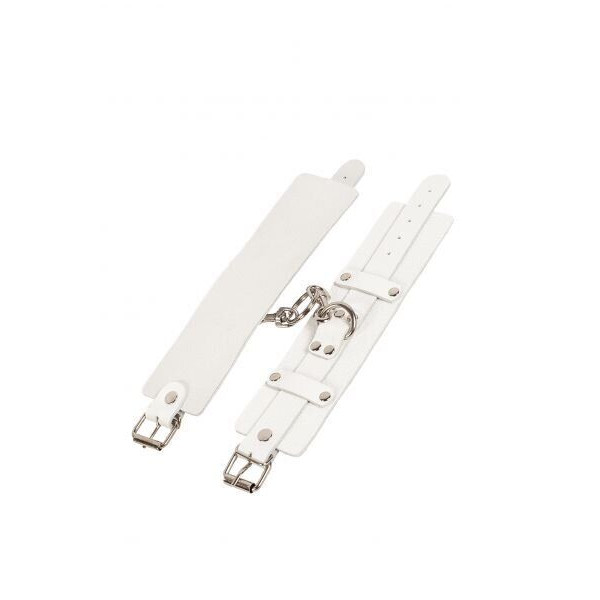 Наручники Leather Dominant Hand Cuffs, white
