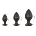 Набор анальных стимуляторов Boss Series - Silicone Anal Plugs Set, 2,8х3,5х4,4 см