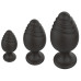 Набор анальных стимуляторов Boss Series - Silicone Anal Plugs Set, 2,8х3,5х4,4 см