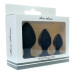 Набор анальных стимуляторов Boss Series - Silicone Anal Plugs Set, 2,8х3,5х4,4 см