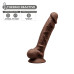 Фаллоимитатор SilexD Johnny Brown (MODEL 1 размер 7in), двухслойный, силикон+Silexpan, диаметр 3,8см