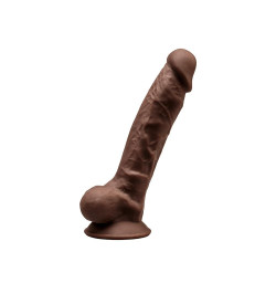 Фаллоимитатор SilexD Johnny Brown (MODEL 1 размер 7in), двухслойный, силикон+Silexpan, диаметр 3,8см