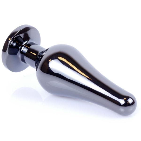 Анальная пробка Boss Series - Jewellery Dark Silver BUTT PLUG Pink