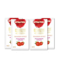 Пробник массажного масла с феромонами MAI PHEROMON MASSAGE OIL STRAWBERRY, 10 мл