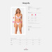 Эротический комплект Obsessive Heavenlly 2-pcs set M/L, бюстгальтер и танга
