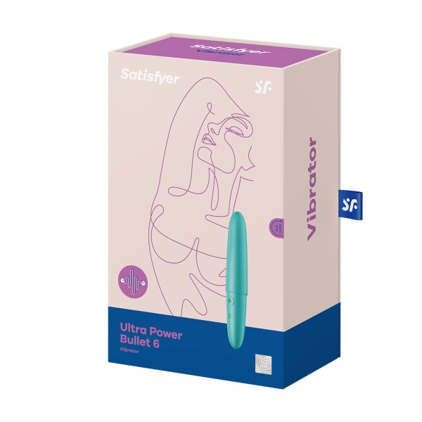 Вибратор для клитора Ultra Power Bullet 6 Turquoise