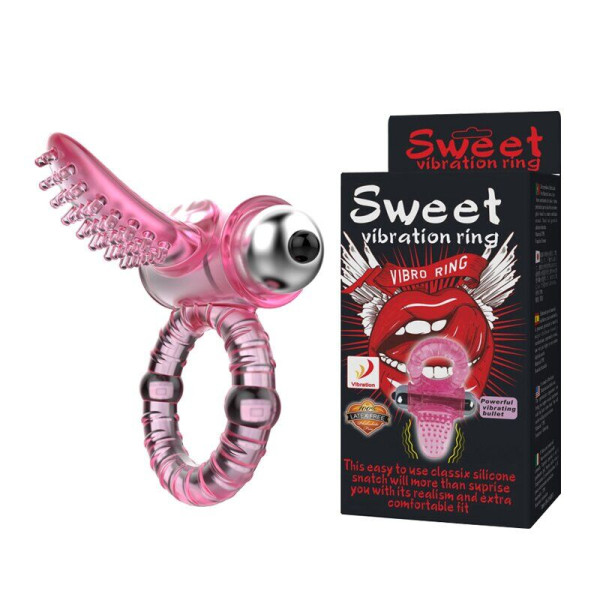 Эрекционное кольцо с вибрацией  Sweet Vibration Ring 