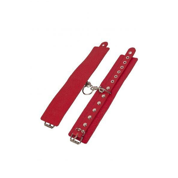Наручники Leather Restraints Hand Cuffs, red