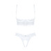 Эротический комплект Obsessive Heavenlly 2-pcs cupless set XS/S, открытая грудь, с доступом