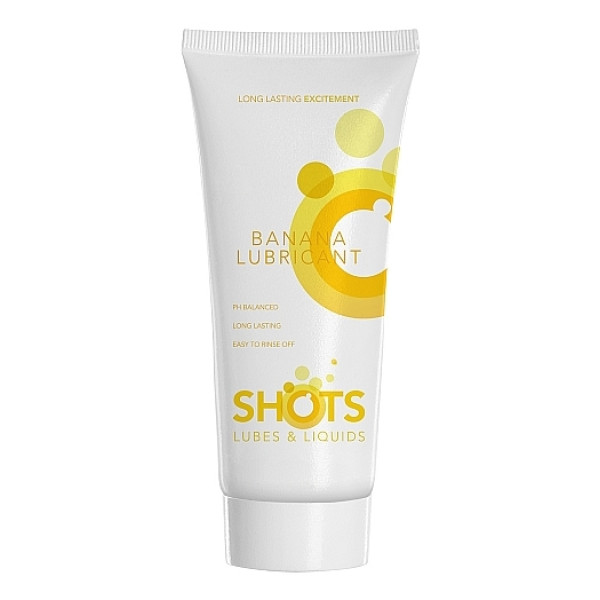 Вагинальный ароматизированный лубрикант Shots Banana Lubricant, 100 мл