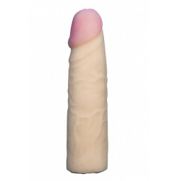 Насадка для страпона телесная EGZO Ciberskin, 18*4,2 см