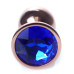 Анальная пробка Boss Series - Jewellery Red Gold PLUG Dark Blue S