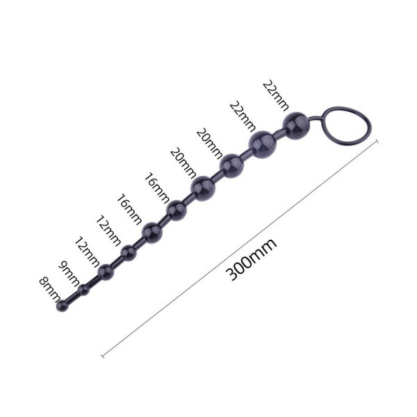 Анальные бусы Jelly Anal Beads Purple, 30 см