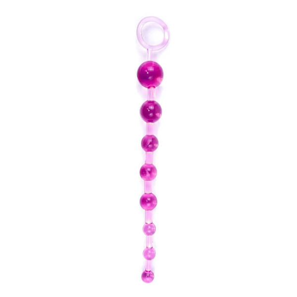Анальные бусы Jelly Anal Beads Purple, 30 см