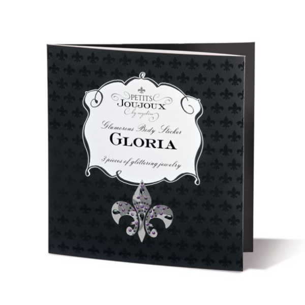 Пэстис из кристаллов Petits Joujoux Gloria set of 3 - Black/Red