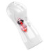Мастурбатор с вибростимуляцией FOXSHOW Vibrating and Flashing Masturbation Cup White USB, 7+7 скоростей вибрации