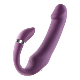 Вибратор Kaelynn с подогревом и вращающейся головкой, 10 режимов, фиолетовый, 19 см