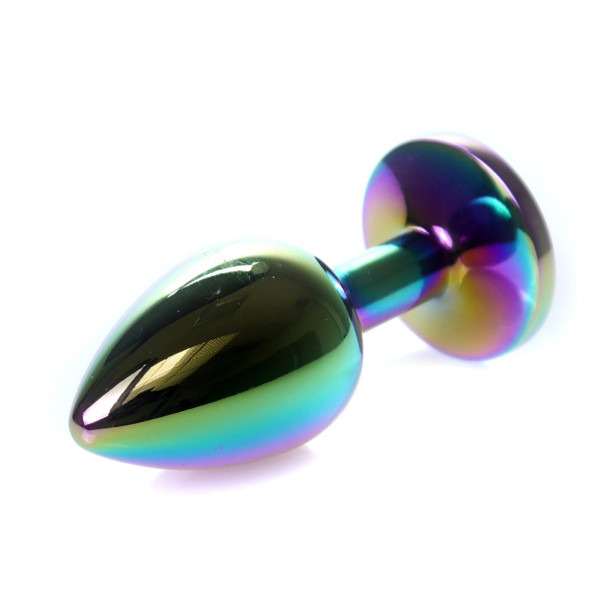 Анальная пробка Boss Series - Jewellery Multicolour PLUG Clear S