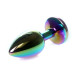 Анальная пробка Boss Series - Jewellery Multicolour PLUG Clear S