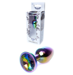 Анальная пробка Boss Series - Jewellery Multicolour PLUG Clear S